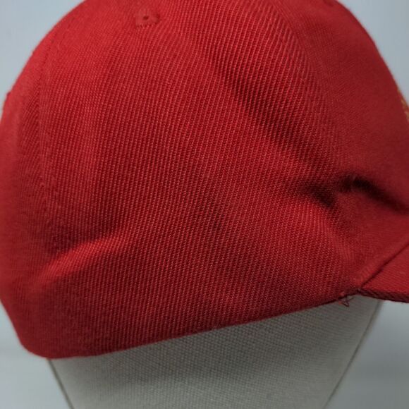 International Masons Snapback Hat Red One Size Embroidered W/Tags Jinx - Picture 5 of 9